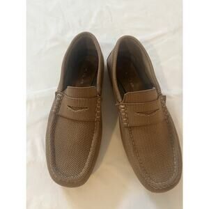 Peter Millar Cruise Knit Driving Loafers Shoes Sz 8.5 US Scotch Colorway (Tan)